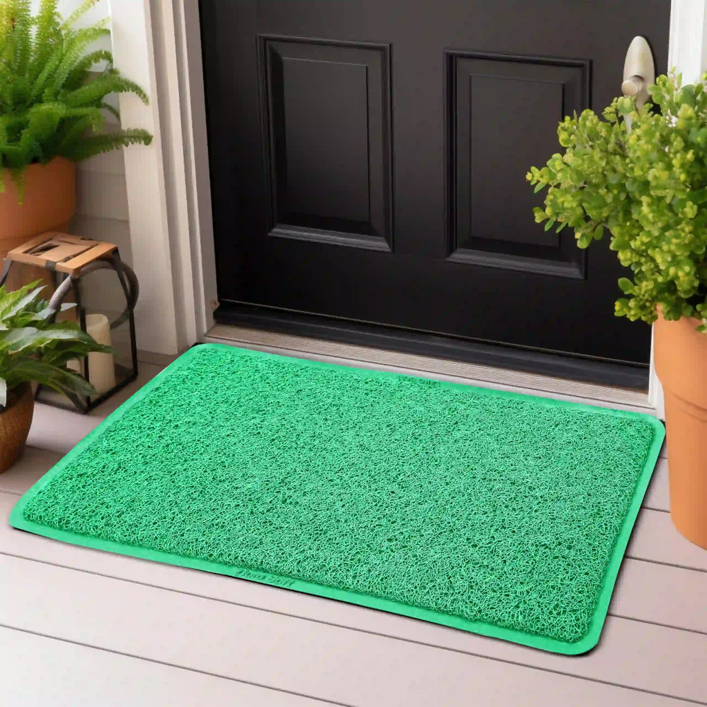 Green Non-Slip PVC Door Mat 41x69 cm | Waterproof Doormat – Duro Mats