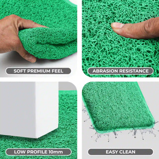 (Green)Duro Soft Mats Premium Non Slip PVC Door Mats for Home Entrance ...