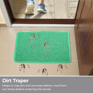 Green Non-Slip PVC Door Mat 41x69 cm | Waterproof Doormat – Duro Mats