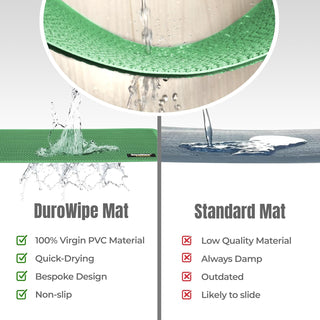 Premium Bathroom Mat, Bath Mats for Shower, Pool Area, Non Slip PVC Door Mats for Home Entrance, Outdoor, Indoor, 6 mm Thick Zig-zag Jali Mat 43x69 cm Rectangle